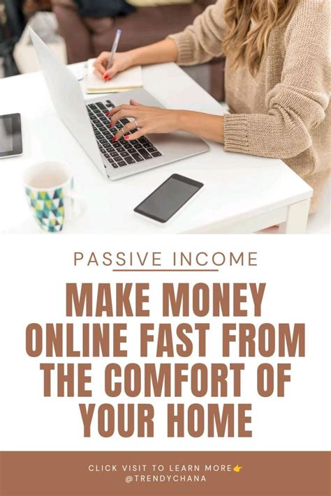 Make Money Online Fast From Home Passive Income Ideas And Side Hustles Make Money Online How