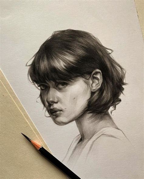 Pin de Iveta Holarová en drawings Dibujo de retrato Retratos Rostros