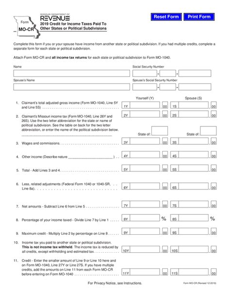 Missouri Fillable Form 108 Application Printable Forms Free Online