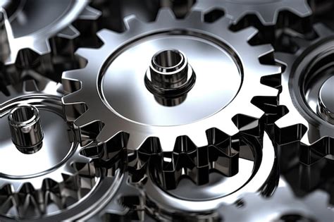 Premium AI Image | A closeup of a gear