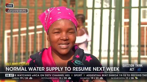 Sas Water Crisis Taps Running Dry In Joburg Suburbs Youtube