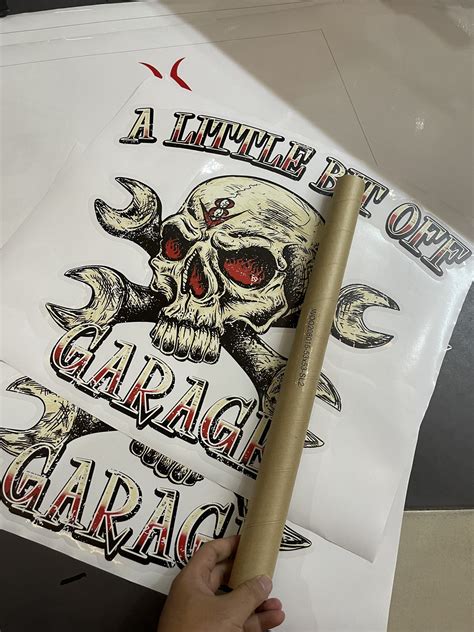 Pcs Personalized Hot Rod Garage Skull Speed Shop Vinyl Stickers Rustypod Store