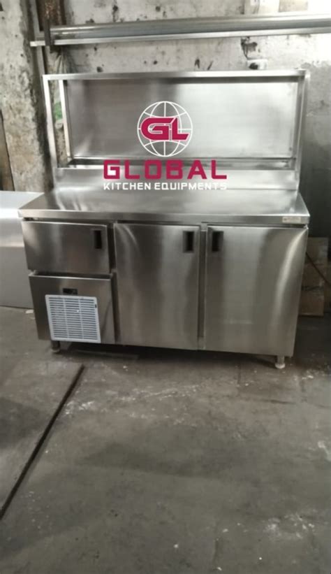 Stainless Steel Rectangular Pizza Make Line Counter For Hotel Size