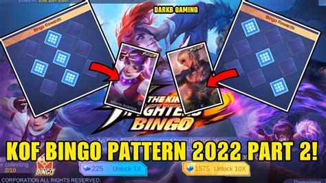 KOF Bingo Pattern 2022 Part 2 KOF Skin For Every Bingo Pattern MLBB