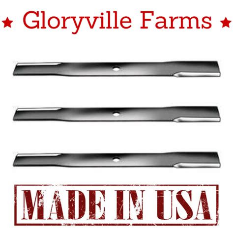 3 Pack Blades Fits John Deere Am102401 Am102402 Am30698 Am38314 M119975 6252 Ebay