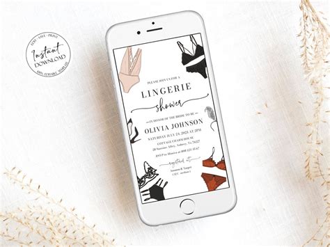 Digital Lingerie Shower Invitation Burgundy Floral Lingerie Bridal Shower Ooh La La Lingerie
