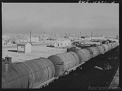 Borger, Texas. Railroad tank cars