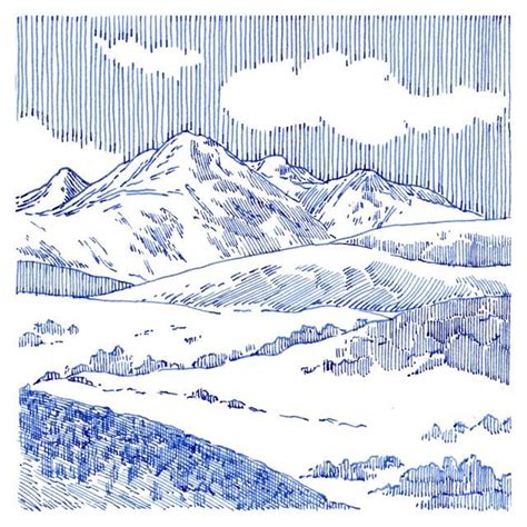 Harry Frost on Instagram: "Looking to the Mountains - fountain pen ink ...