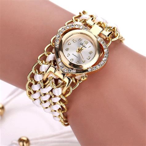 Off Duoya D Women Heart Shaped Analog Quartz Metal Wrist