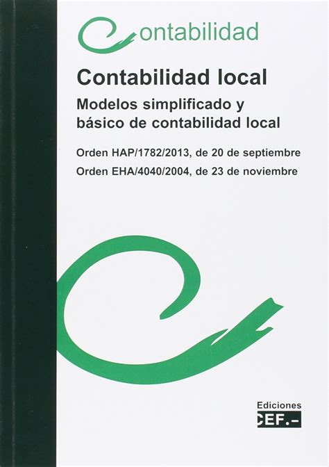 Contabilidad Local Modelo Simplificado Y B Sico De Contabilidad Local