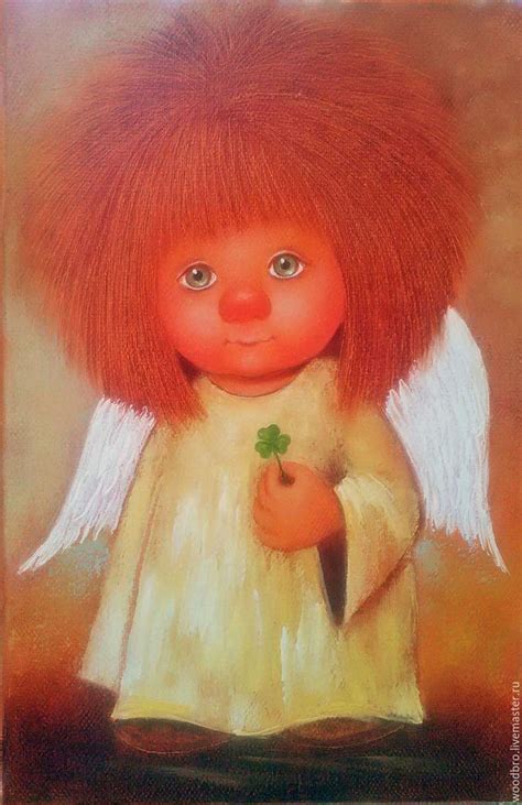 Ангел удачи, картина маслом в интернет-магазине на Ярмарке Мастеров ...