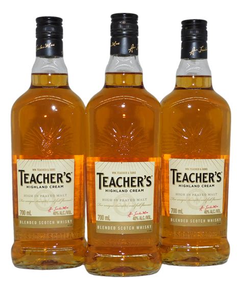 Teachers Highland Cream Blended Scotch Whisky 3x 700ml Scotland