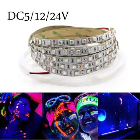 V V V Uv Led Strip Light Nm Nm Ultraviolet Flexible Smd