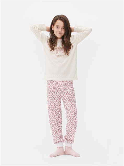 Girls Pajamas Sleepwear Sleep Tees Shorts Fleece Pjs Primark