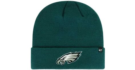 '47 Philadelphia Eagles Secondary Cuffed Knit Hat in Green for Men | Lyst