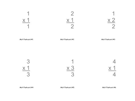 Multiplication Flashcards Download Printable PDF | Templateroller