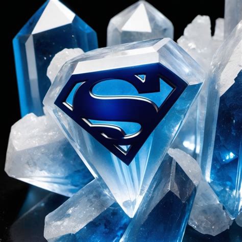 Blue And White Kryptonite Crystals Superman