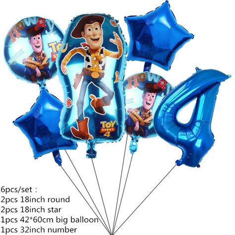 Toy Story Foil Balloons Buzz Lightyear Woody Birthday Party Decorations