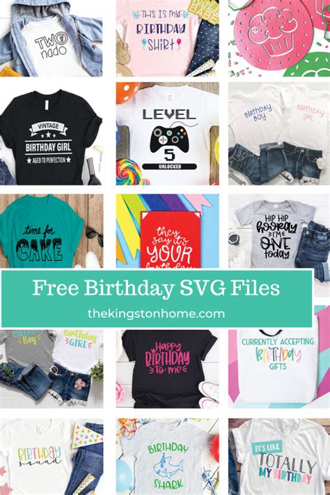 Free Birthday SVG Files - The Kingston Home