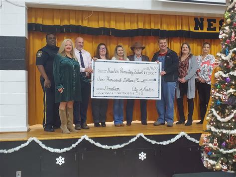 City of Newton Presents $10,000 to Newton Elementary to Renovate School ...