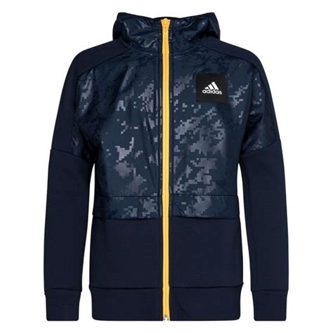 adidas Hoodie ID - Conavy/Yellow Kids | www.unisportstore.com