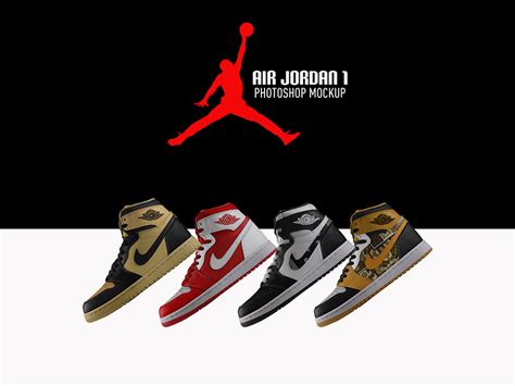 Air Jordan Sneaker Mockup Free Psd Templates