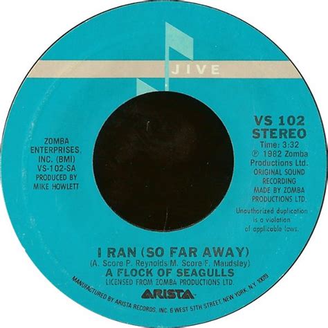 A Flock Of Seagulls I Ran So Far Away Vinyl Discogs