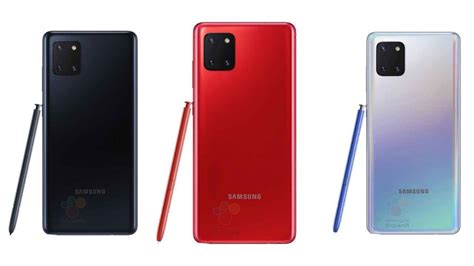 Samsung Galaxy Note10 Lite Leaked Renders Reveal Colour Options