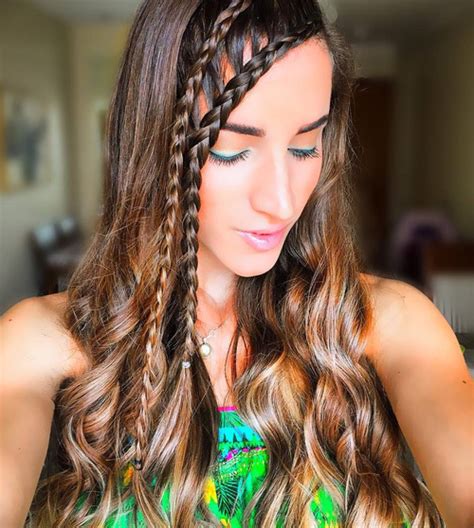 Braided Hairstyles With Side Bangs Easy Braid Haristyles