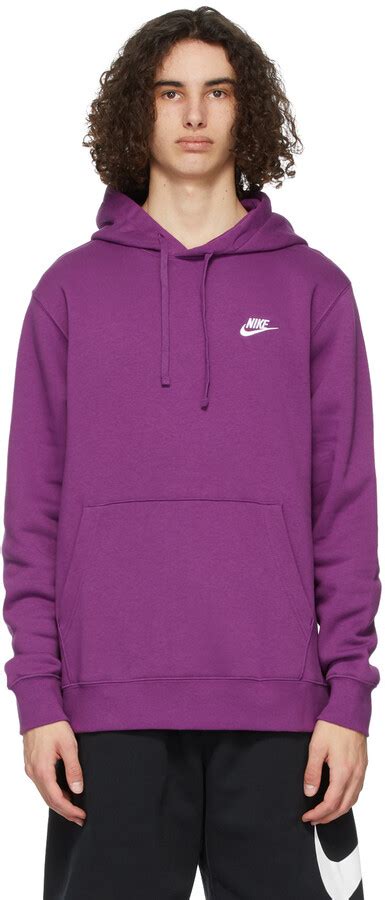 Nike Purple Sportswear Club Hoodie - ShopStyle