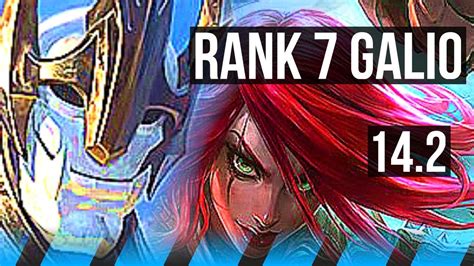 GALIO Vs KATARINA MID Rank 7 Galio BR Master 14 2 YouTube