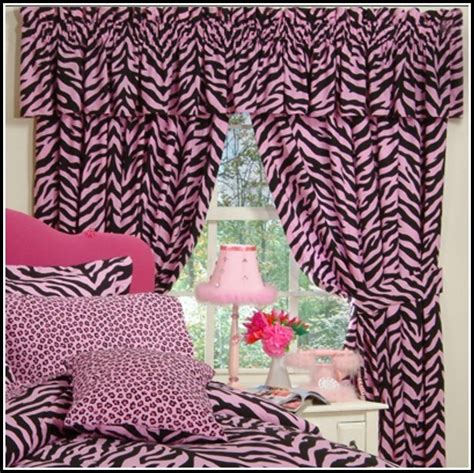 Pink And White Zebra Print Curtains Curtains Home Design Ideas