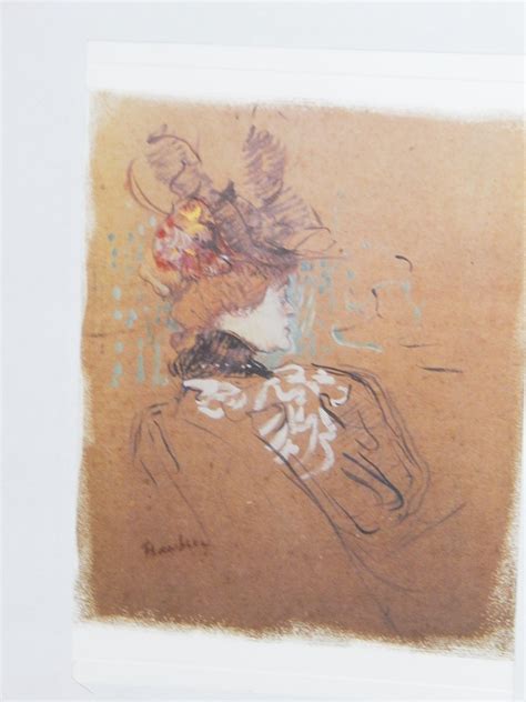 Henri De Toulouse Lautrec Femme De Profil Madame Lucy Mutualart