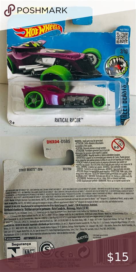 NWT Hot Wheels 2016 Radical Racer Street Beasts 202 250 Hot Wheels Hot Racer