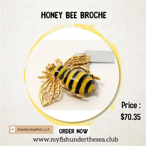 Honey Bee Broche Bumble Bee Jewelry Honey Bee Bee