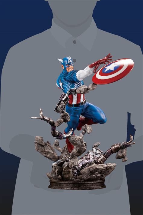 Marvel Comics Captain America Fine Art Statue By Kotobukiya The Toyark News