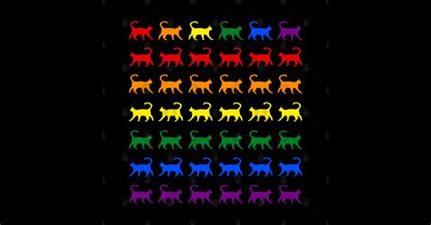 Cat Lgbt Gay Rainbow Pride Flag Gay Pride Cats Lgbt Cat Lgbt Sticker Teepublic