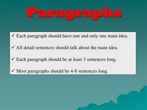 Ppt Paragraphs Powerpoint Presentation Free Download Id4199598