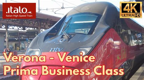 K Italo Prima Business Class Verona Venice Italian Bullet Train