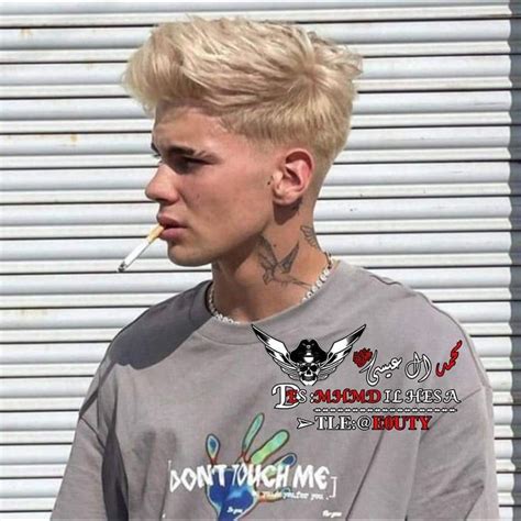 Pin on إطار للصور Bleached hair guys Silver hair dye Haircuts for men