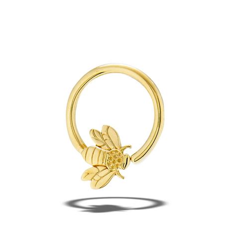 Body Gems 14k Bumble Bee Seam Ring Pirate Piercing Webshop