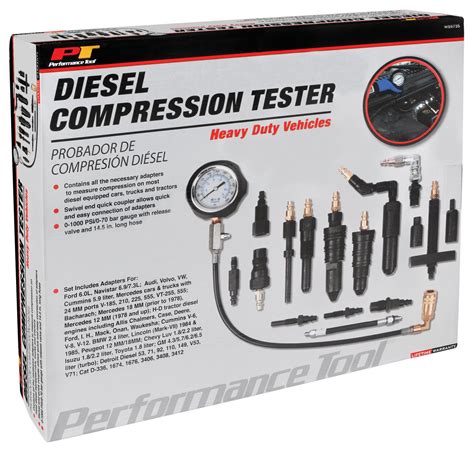 Performance Tool W89731 Diesel Compression Test Kit Pressure And Vacuum