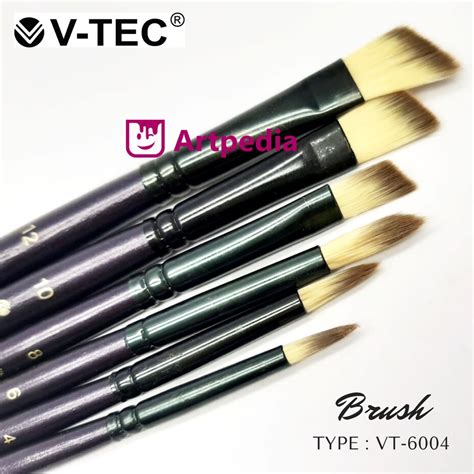 Jual V Tec Brush VT 6004 Set 6 Kuas Lukis Set 6 Kuas V Tec Shopee