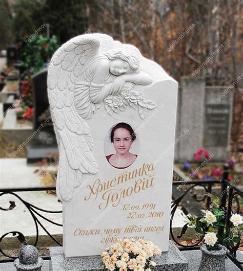 Памятники с ангелом на могилу фото