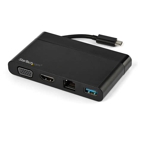 Startech Usb C Multiport Adapter With Hdmi Vga Gigabit Ethernet