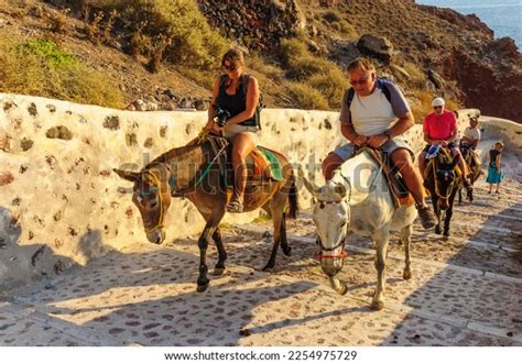 Donkey Ride Santorini Royalty-Free Images, Stock Photos & Pictures ...