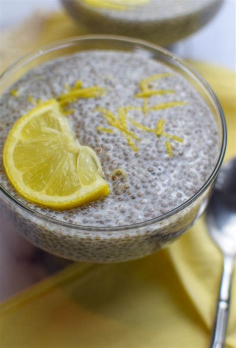 Easy Lemon Chia Pudding Recipe Emily Happy Healthy Recipe Chia