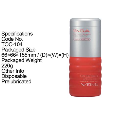 TENGA Double Hole Cup Simulated Vagina Masturbators Cup Suck Realistic Pussy Vigina Anus Sex Toy