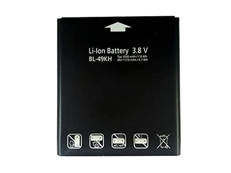 BL 49KH Batería para teléfonos móviles LG LU6200 6220 SU640 VS920