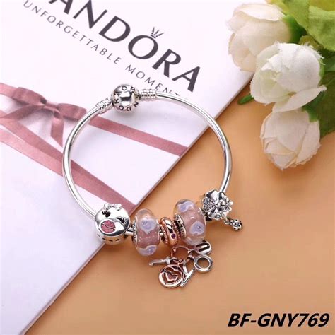 Pandora pink charm bracelet Acessórios femininos Acessórios Joias